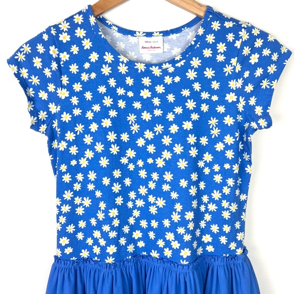 Hanna Andersson Blue Daisy Tulle Dress 150 - Picture 3 of 15